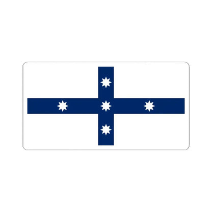 Australian Federation Flag without Union Jack (Australia) STICKER Vinyl Kiss-Cut Decal 4 Inch White - The Sticker Space