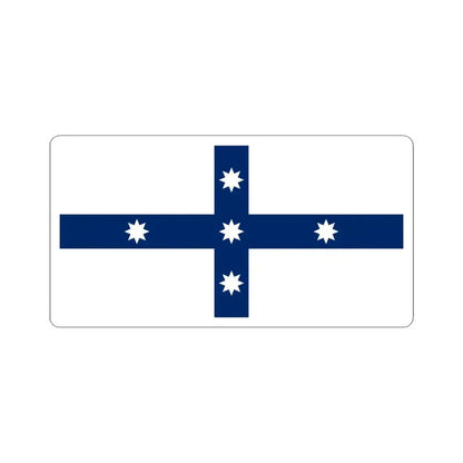 Australian Federation Flag without Union Jack (Australia) STICKER Vinyl Kiss-Cut Decal 6 Inch White - The Sticker Space
