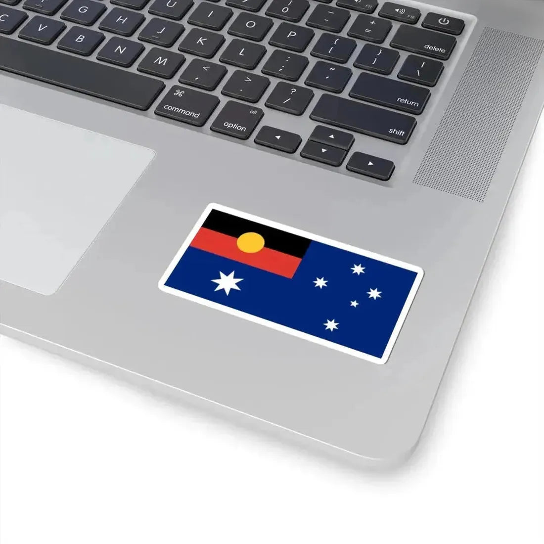 Australian Flag with Aboriginal Flag (Australia) STICKER Vinyl Kiss-Cut Decal - The Sticker Space