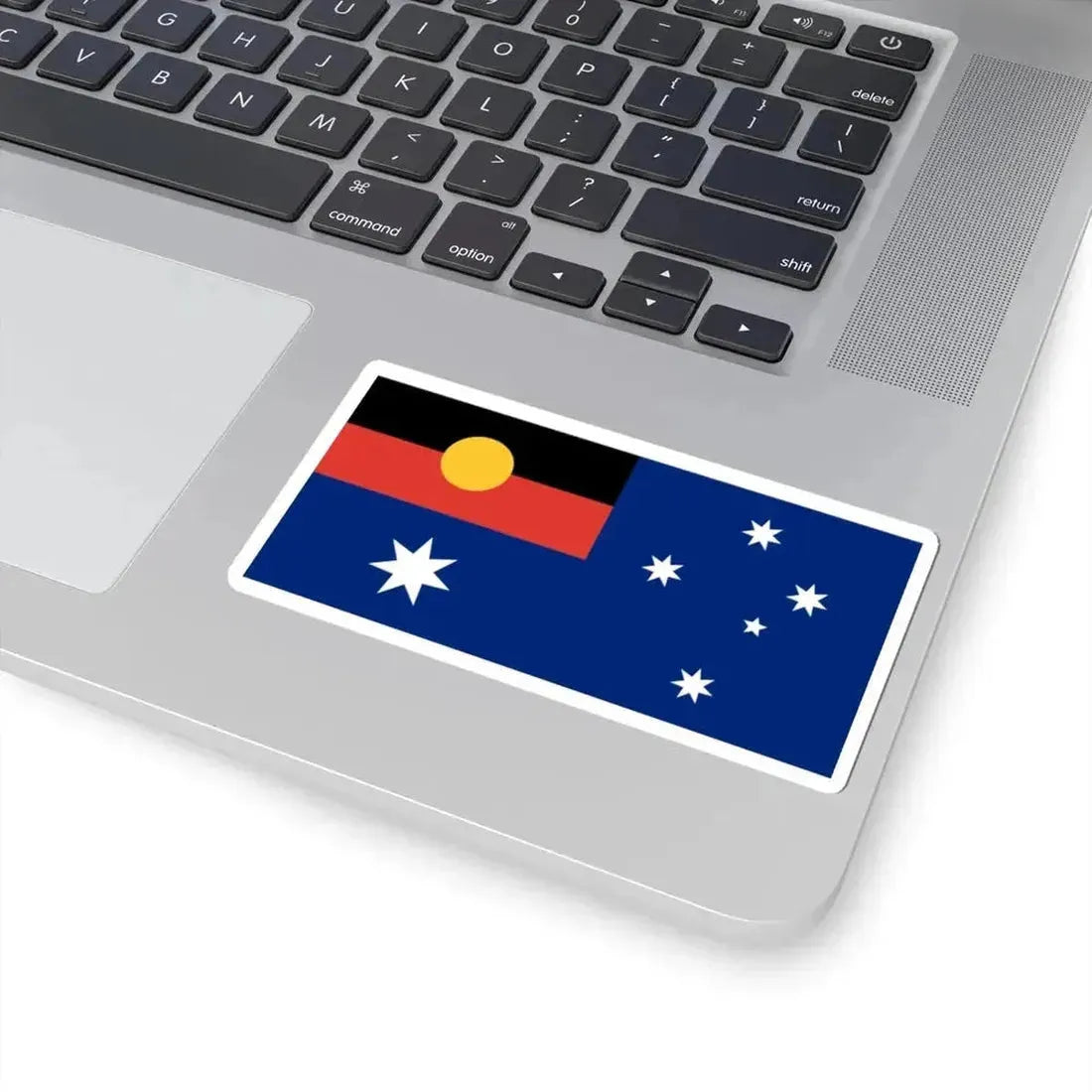 Australian Flag with Aboriginal Flag (Australia) STICKER Vinyl Kiss-Cut Decal - The Sticker Space