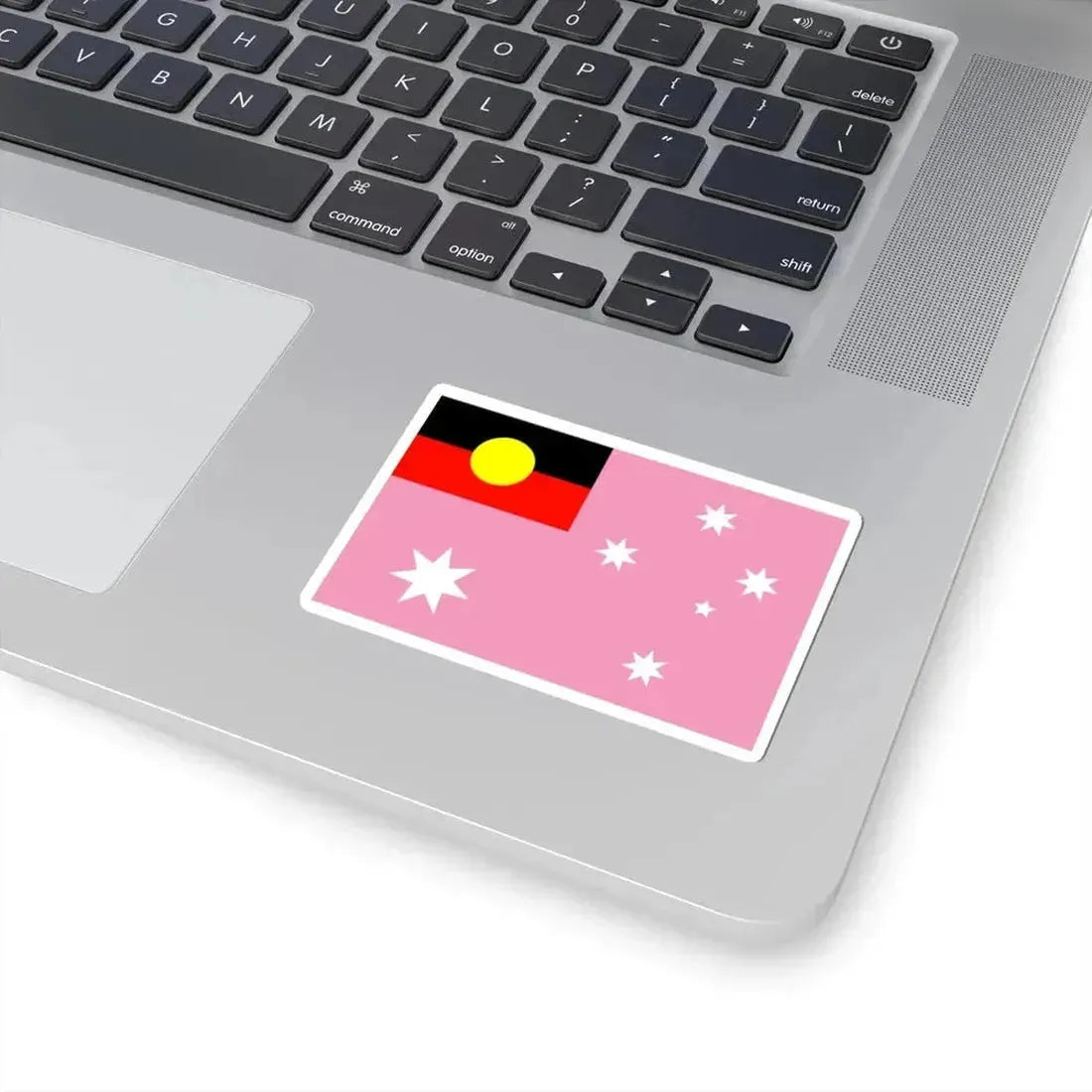 Australian Gay Pride Flag with Aboriginal Flag 2-3 (Australia) STICKER Vinyl Kiss-Cut Decal - The Sticker Space
