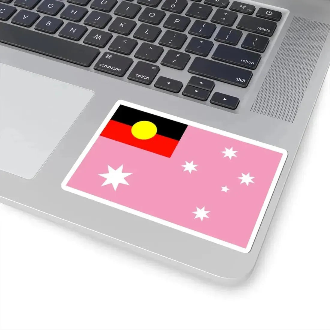 Australian Gay Pride Flag with Aboriginal Flag 2-3 (Australia) STICKER Vinyl Kiss-Cut Decal - The Sticker Space