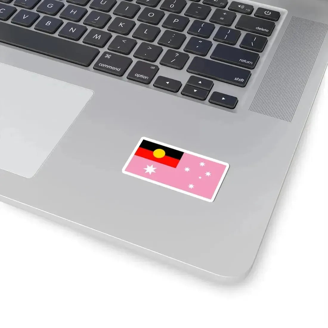 Australian Gay Pride Flag with Aboriginal Flag (Australia) STICKER Vinyl Kiss-Cut Decal - The Sticker Space