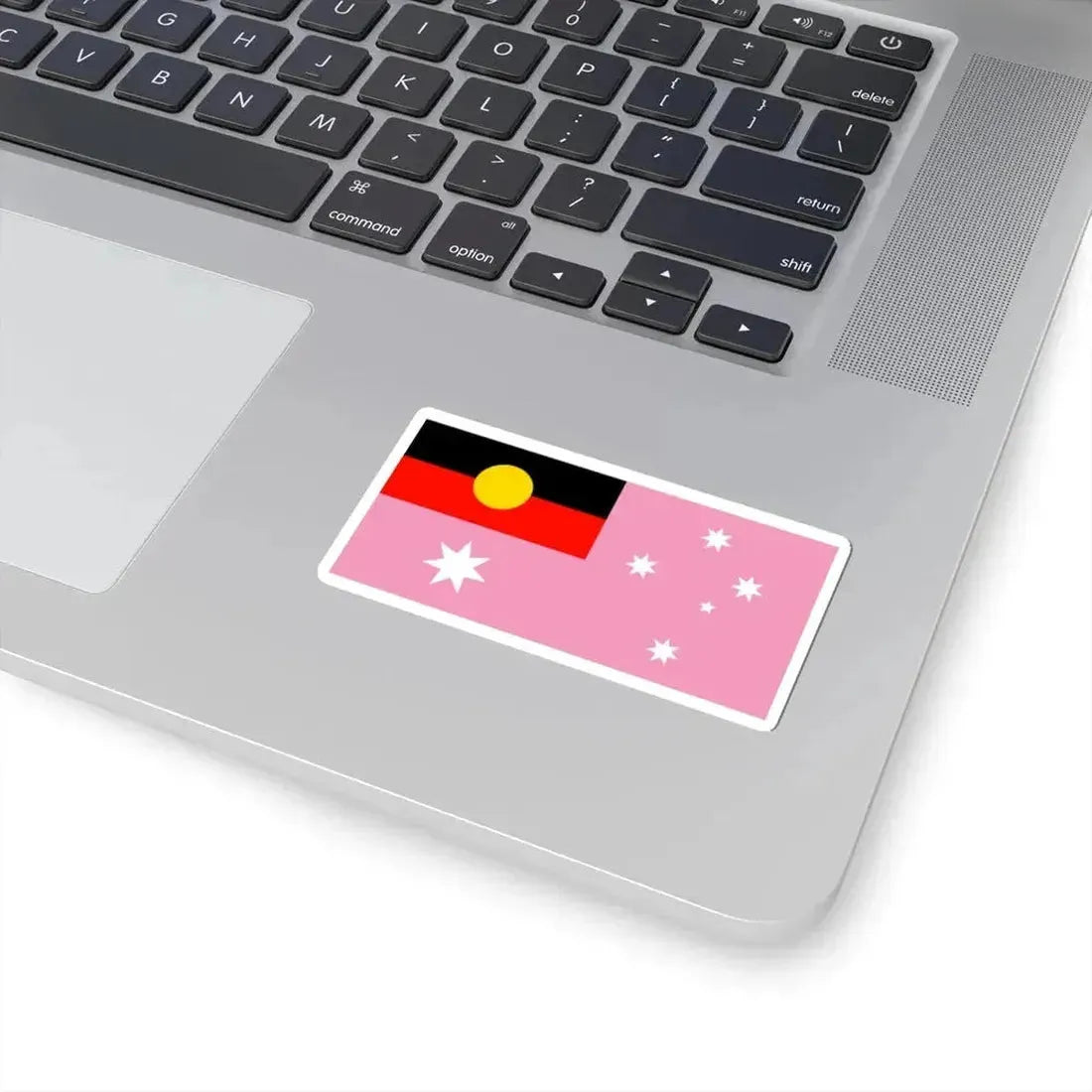Australian Gay Pride Flag with Aboriginal Flag (Australia) STICKER Vinyl Kiss-Cut Decal - The Sticker Space