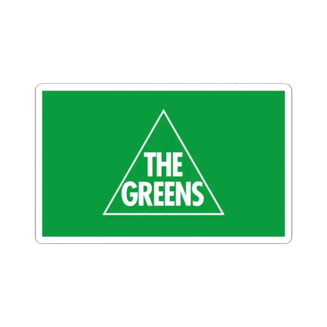 Australian Greens flag (Australia) STICKER Vinyl Kiss-Cut Decal 2 Inch White - The Sticker Space
