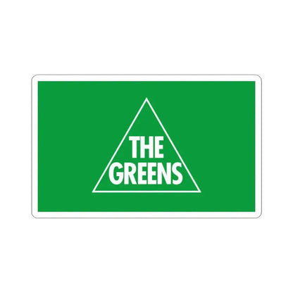Australian Greens flag (Australia) STICKER Vinyl Kiss-Cut Decal 3 Inch White - The Sticker Space