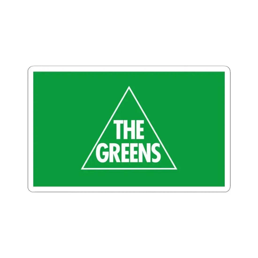 Australian Greens flag (Australia) STICKER Vinyl Kiss-Cut Decal 4 Inch White - The Sticker Space