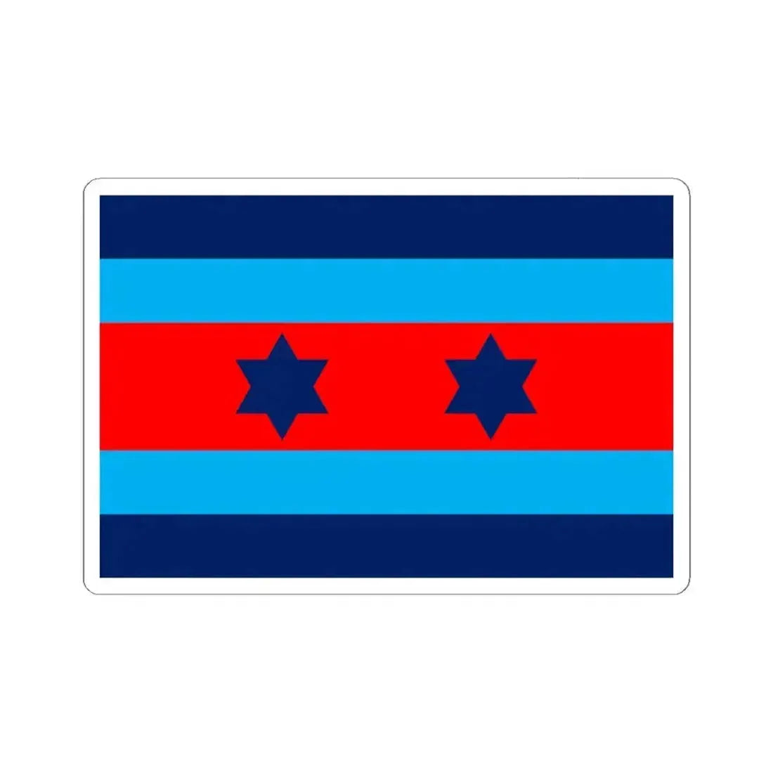 Australian O8 Air Vice Marshal Officer Distinguishing Flag (Australia) STICKER Vinyl Kiss-Cut Decal 6 Inch White - The Sticker Space