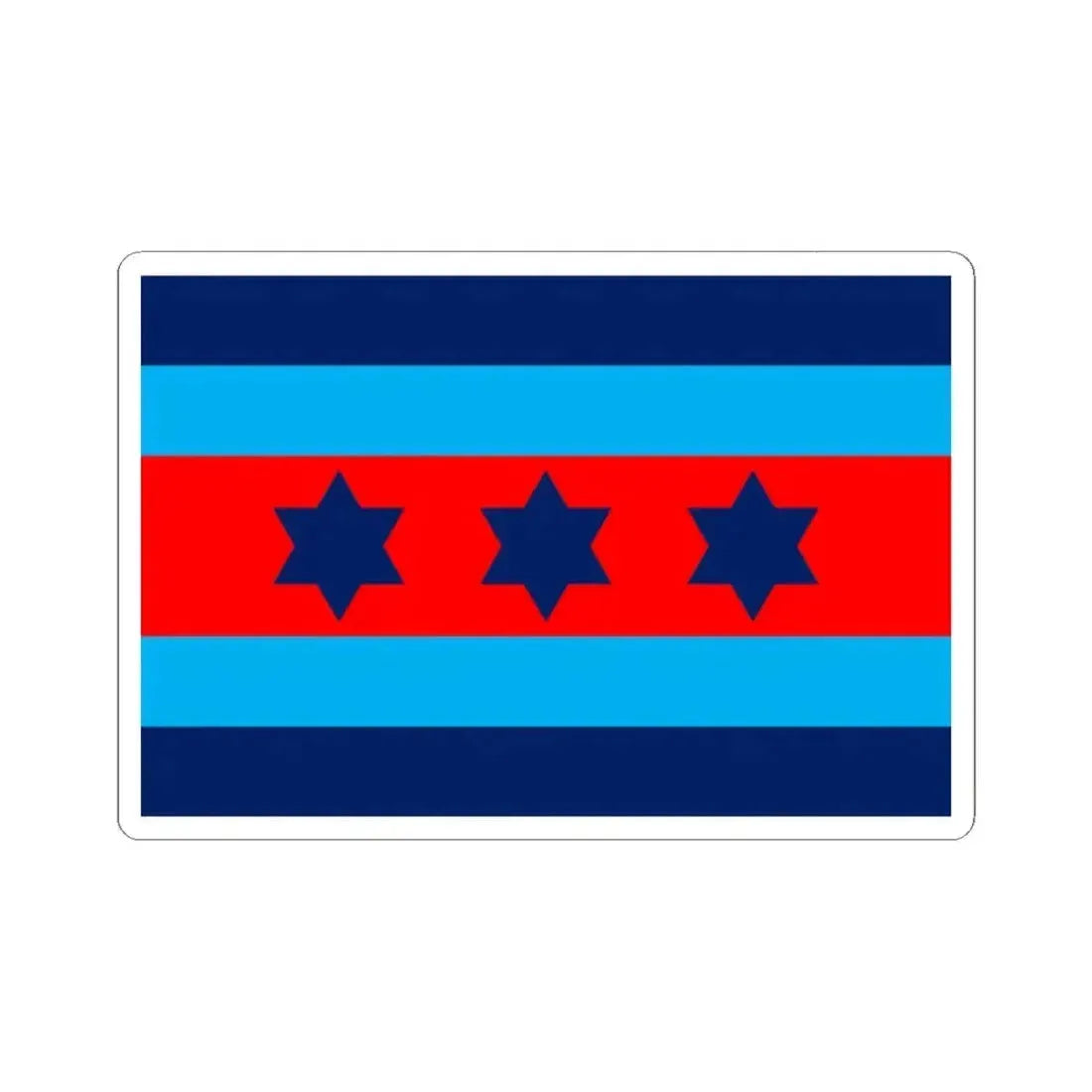 Australian O9 Air Marshal Officer Distinguishing Flag (Australia) STICKER Vinyl Kiss-Cut Decal 2 Inch White - The Sticker Space