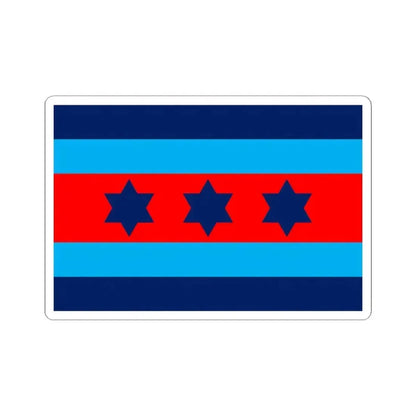 Australian O9 Air Marshal Officer Distinguishing Flag (Australia) STICKER Vinyl Kiss-Cut Decal 2 Inch White - The Sticker Space