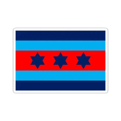 Australian O9 Air Marshal Officer Distinguishing Flag (Australia) STICKER Vinyl Kiss-Cut Decal 3 Inch White - The Sticker Space