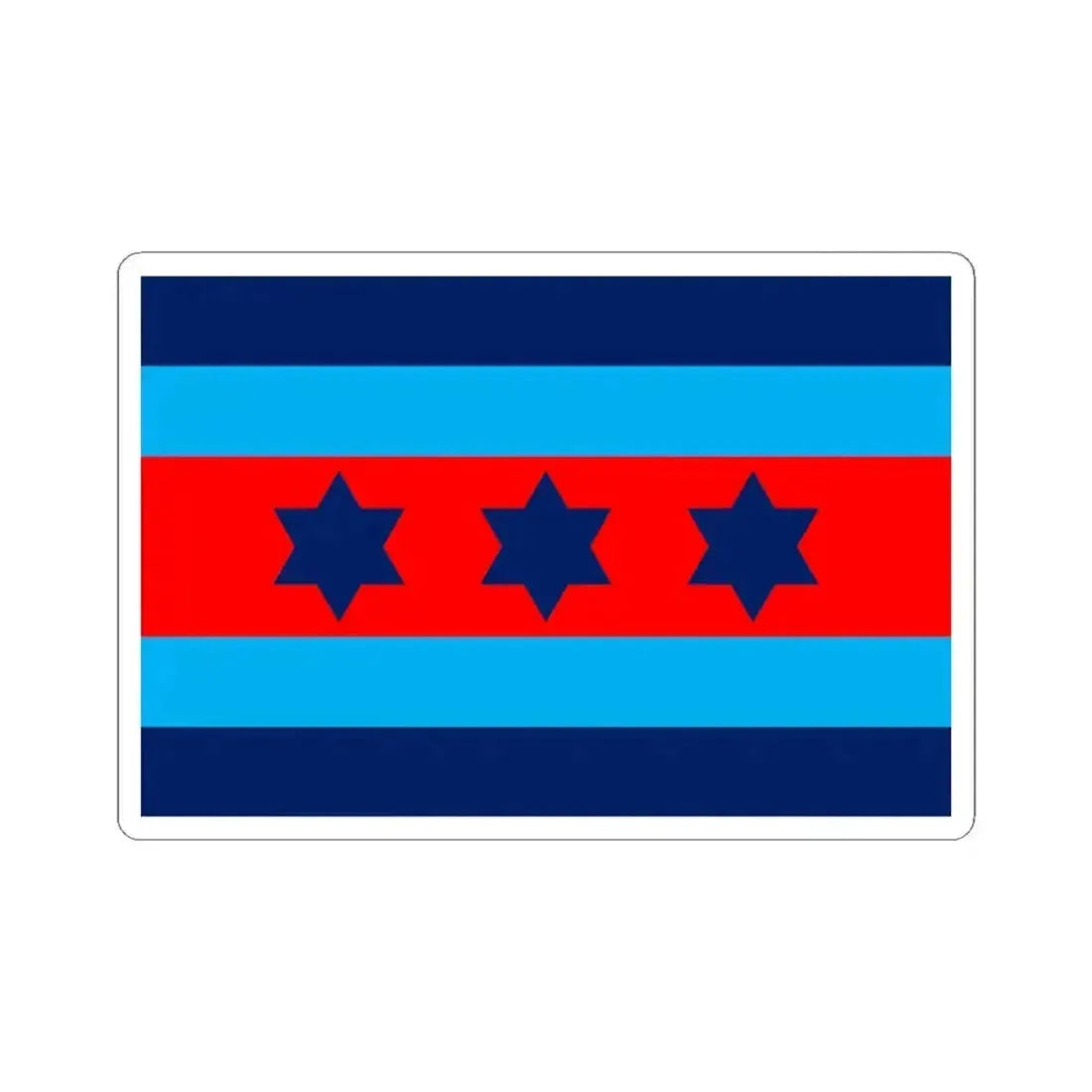 Australian O9 Air Marshal Officer Distinguishing Flag (Australia) STICKER Vinyl Kiss-Cut Decal 4 Inch White - The Sticker Space