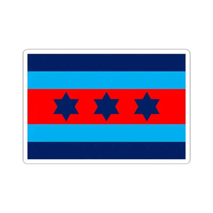 Australian O9 Air Marshal Officer Distinguishing Flag (Australia) STICKER Vinyl Kiss-Cut Decal 4 Inch White - The Sticker Space