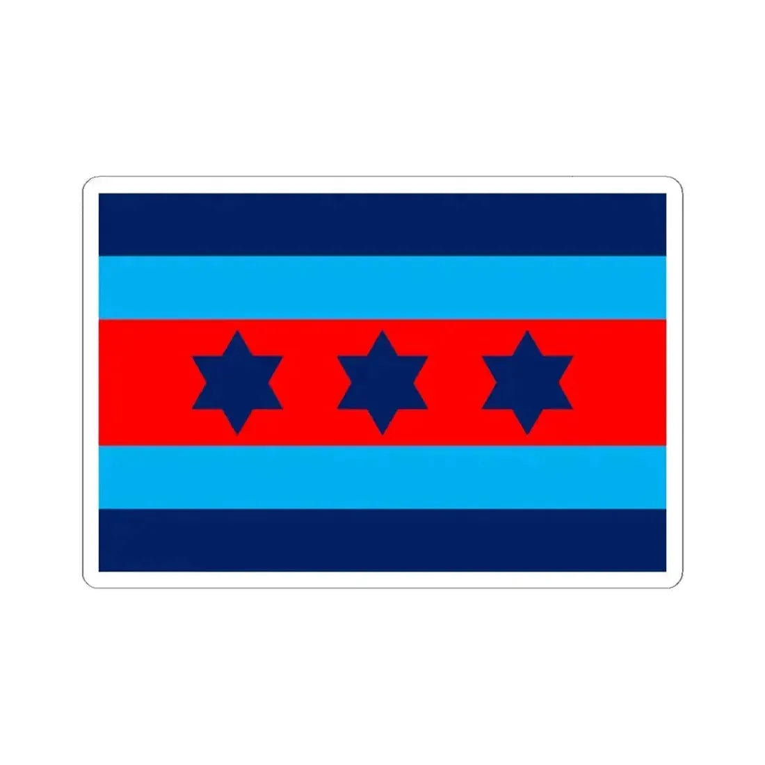 Australian O9 Air Marshal Officer Distinguishing Flag (Australia) STICKER Vinyl Kiss-Cut Decal 6 Inch White - The Sticker Space