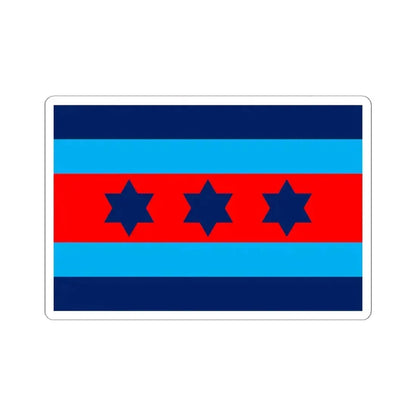 Australian O9 Air Marshal Officer Distinguishing Flag (Australia) STICKER Vinyl Kiss-Cut Decal 6 Inch White - The Sticker Space