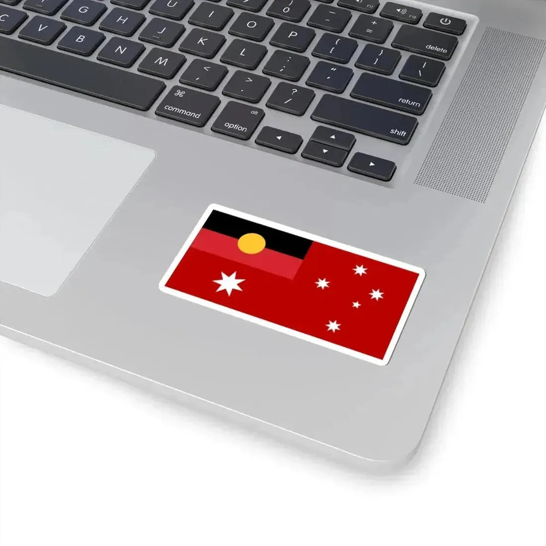 Australian Red Ensign with Aboriginal Flag (Australia) STICKER Vinyl Kiss-Cut Decal - The Sticker Space