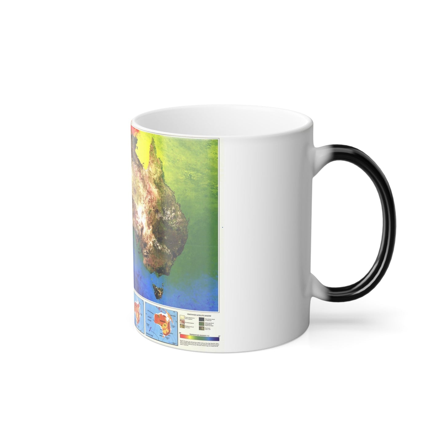 Australia's Continental Odyssey (1988) (Map) Color Changing Mug 11oz-11oz-The Sticker Space