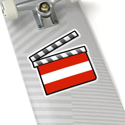 Austria film clapperboard (Austria) STICKER Vinyl Kiss-Cut Decal - The Sticker Space