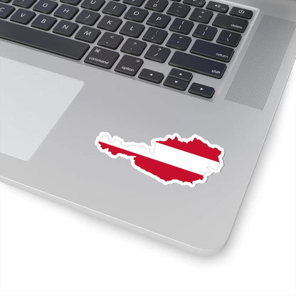 Austria-Flagmap (Austria) STICKER Vinyl Kiss-Cut Decal - The Sticker Space