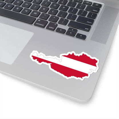 Austria-Flagmap (Austria) STICKER Vinyl Kiss-Cut Decal - The Sticker Space
