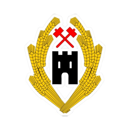 AustriaCoA-1918 (Austria) (Coat of Arms) STICKER Vinyl Kiss-Cut Decal 2 Inch White - The Sticker Space