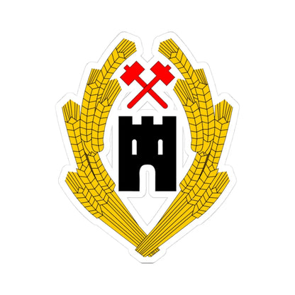 AustriaCoA-1918 (Austria) (Coat of Arms) STICKER Vinyl Kiss-Cut Decal 3 Inch White - The Sticker Space