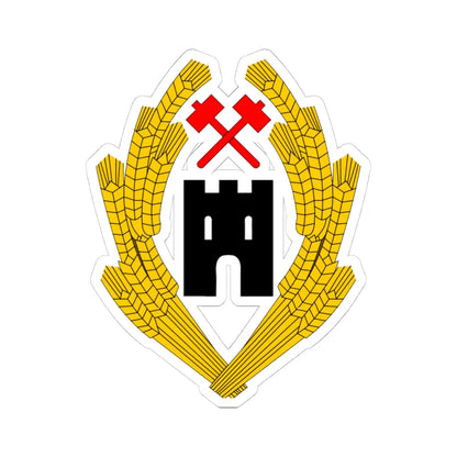 AustriaCoA-1918 (Austria) (Coat of Arms) STICKER Vinyl Kiss-Cut Decal 4 Inch White - The Sticker Space