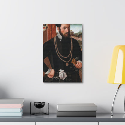 Austrian Court Painter - Portrait of the Imperial Privy Councillor Anton Rummel von Lichtenau, his coat - Canvas Wall Art-The Sticker Space