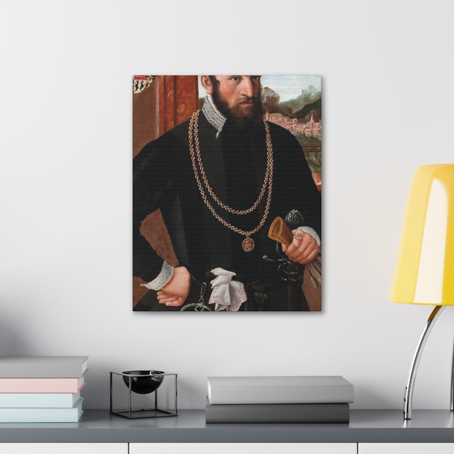 Austrian Court Painter - Portrait of the Imperial Privy Councillor Anton Rummel von Lichtenau, his coat - Canvas Wall Art-The Sticker Space