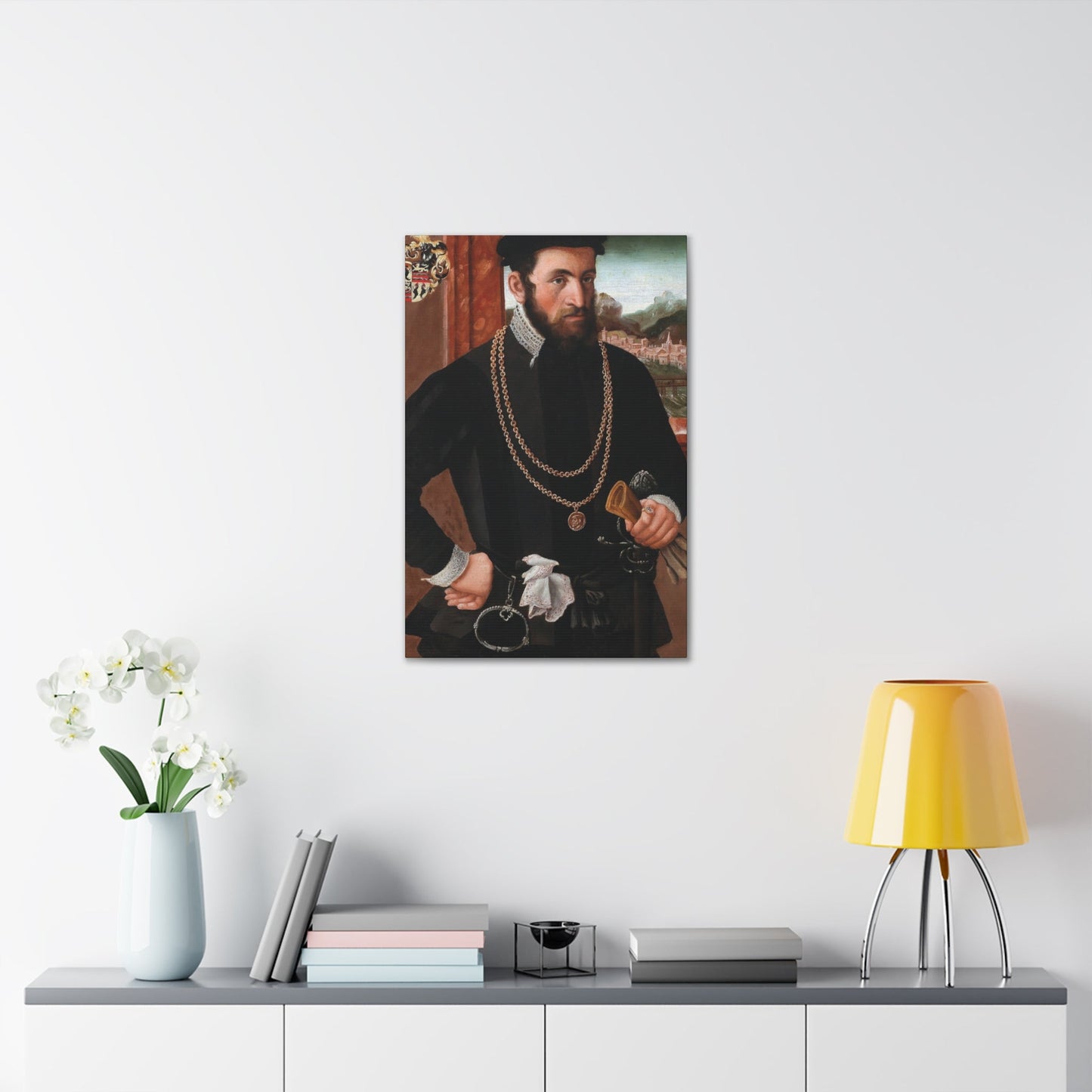 Austrian Court Painter - Portrait of the Imperial Privy Councillor Anton Rummel von Lichtenau, his coat - Canvas Wall Art-The Sticker Space