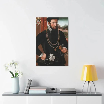 Austrian Court Painter - Portrait of the Imperial Privy Councillor Anton Rummel von Lichtenau, his coat - Canvas Wall Art - The Sticker Space