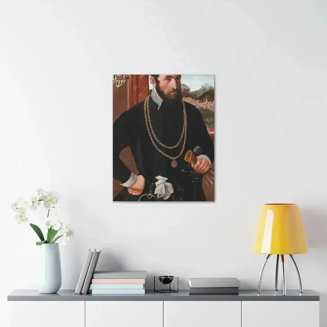 Austrian Court Painter - Portrait of the Imperial Privy Councillor Anton Rummel von Lichtenau, his coat - Canvas Wall Art - The Sticker Space