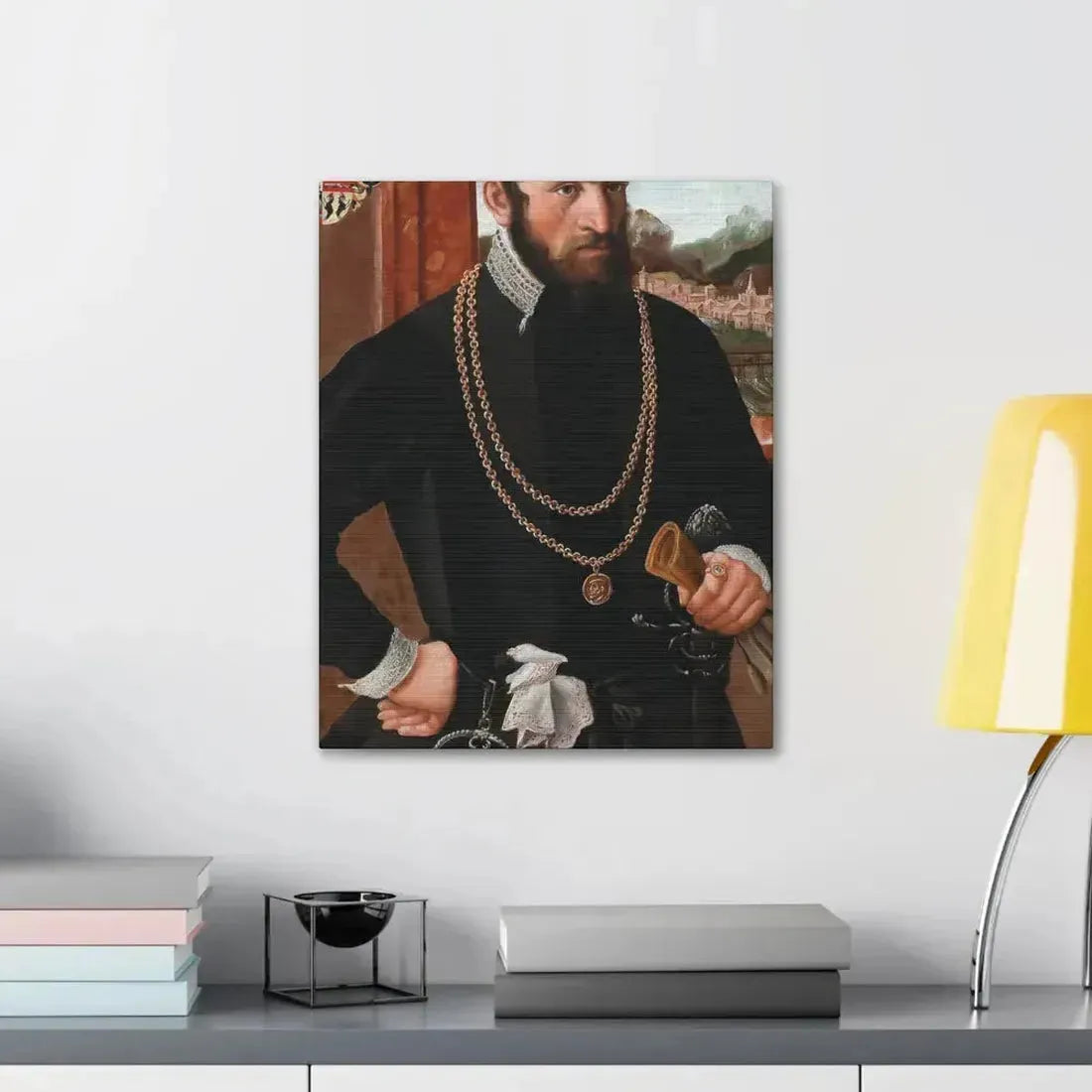 Austrian Court Painter - Portrait of the Imperial Privy Councillor Anton Rummel von Lichtenau, his coat - Canvas Wall Art - The Sticker Space