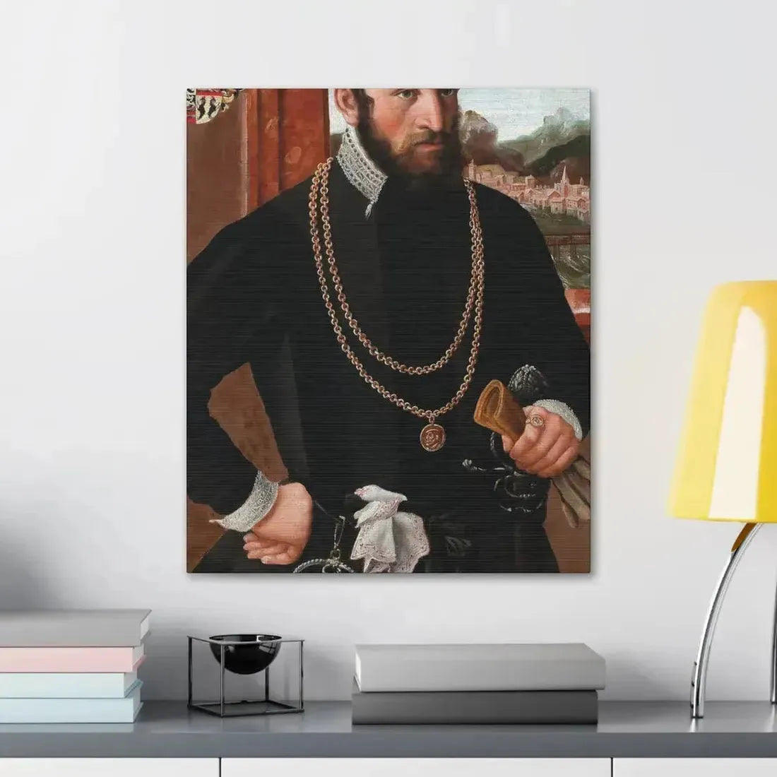 Austrian Court Painter - Portrait of the Imperial Privy Councillor Anton Rummel von Lichtenau, his coat - Canvas Wall Art - The Sticker Space