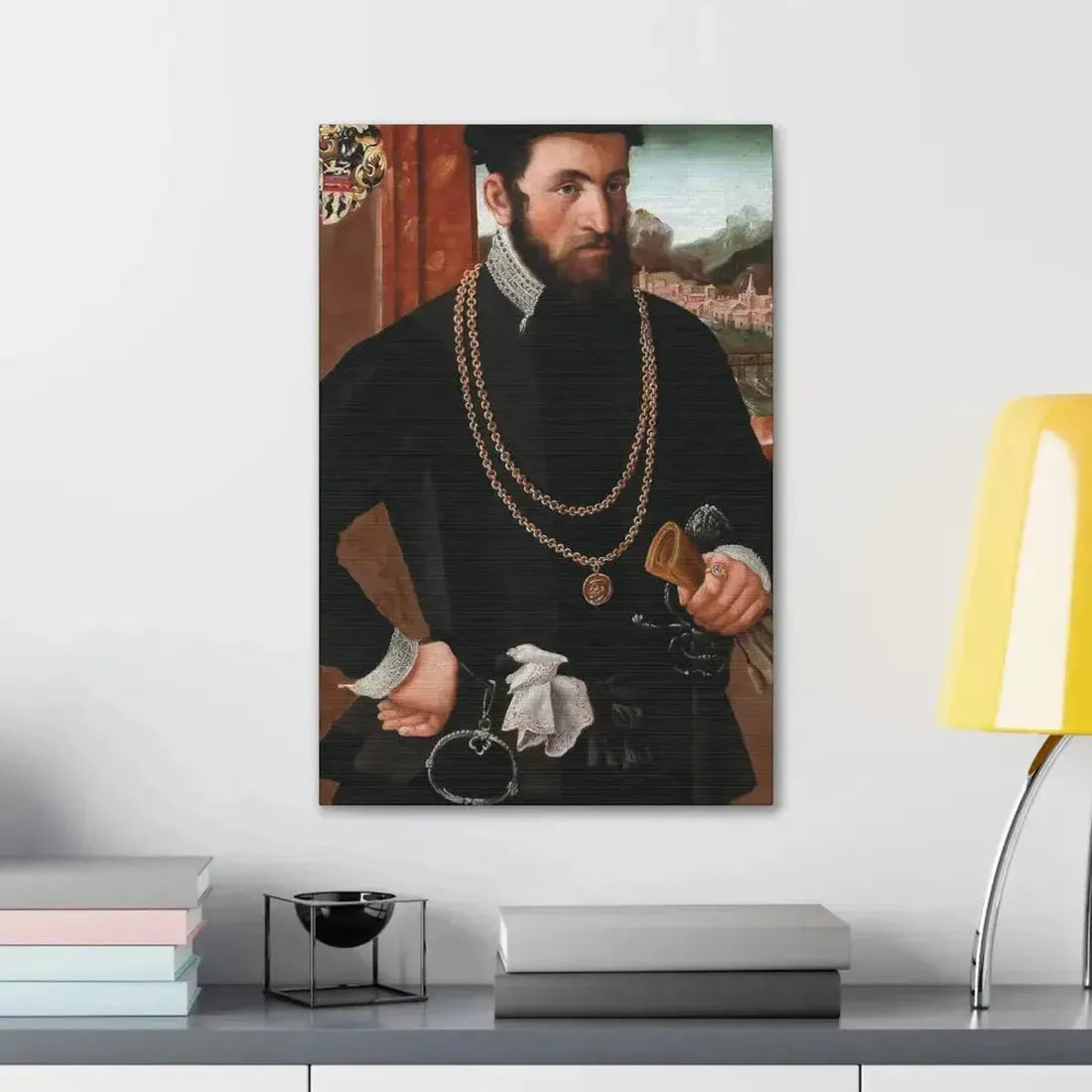 Austrian Court Painter - Portrait of the Imperial Privy Councillor Anton Rummel von Lichtenau, his coat - Canvas Wall Art - The Sticker Space