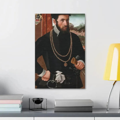 Austrian Court Painter - Portrait of the Imperial Privy Councillor Anton Rummel von Lichtenau, his coat - Canvas Wall Art - The Sticker Space