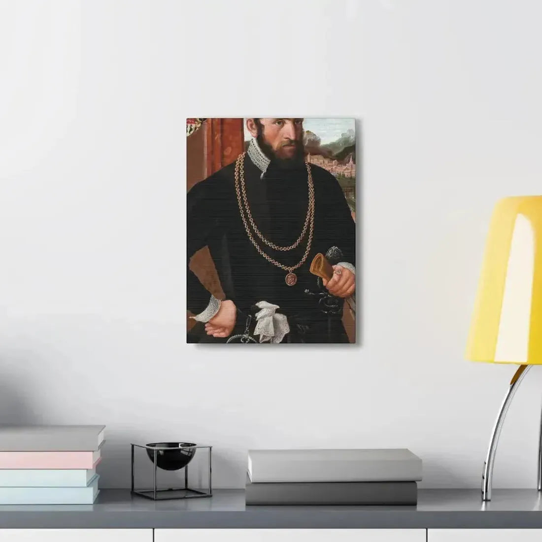 Austrian Court Painter - Portrait of the Imperial Privy Councillor Anton Rummel von Lichtenau, his coat - Canvas Wall Art - The Sticker Space