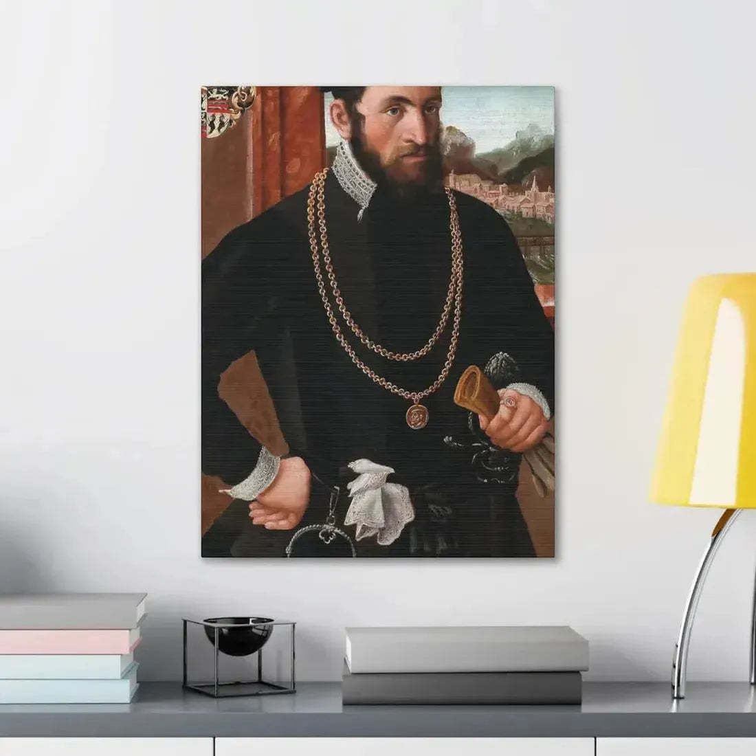 Austrian Court Painter - Portrait of the Imperial Privy Councillor Anton Rummel von Lichtenau, his coat - Canvas Wall Art - The Sticker Space