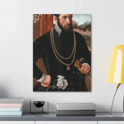 Austrian Court Painter - Portrait of the Imperial Privy Councillor Anton Rummel von Lichtenau, his coat - Canvas Wall Art - The Sticker Space