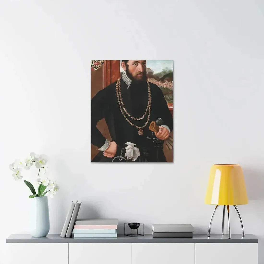 Austrian Court Painter - Portrait of the Imperial Privy Councillor Anton Rummel von Lichtenau, his coat - Canvas Wall Art - The Sticker Space