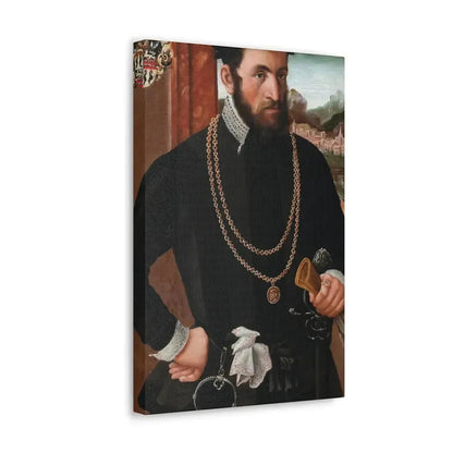 Austrian Court Painter - Portrait of the Imperial Privy Councillor Anton Rummel von Lichtenau, his coat - Canvas Wall Art - The Sticker Space