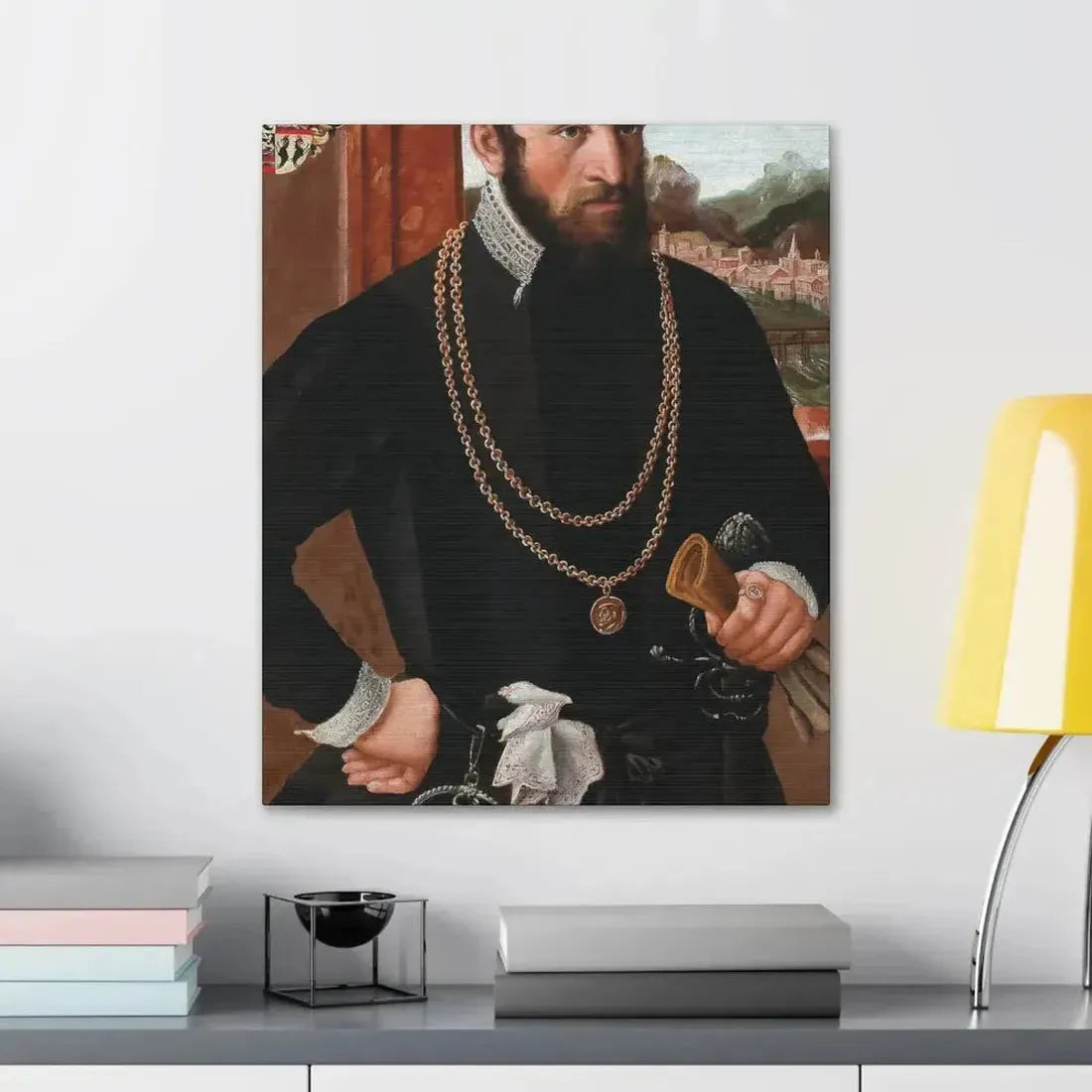 Austrian Court Painter - Portrait of the Imperial Privy Councillor Anton Rummel von Lichtenau, his coat - Canvas Wall Art - The Sticker Space