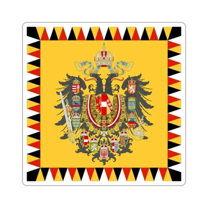 Austrian Imperial Standard - Infantry pattern mix early 19th century (Austria) STICKER Vinyl Kiss-Cut Decal 3 Inch White - The Sticker Space