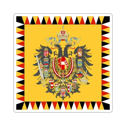 Austrian Imperial Standard - Infantry pattern mix early 19th century (Austria) STICKER Vinyl Kiss-Cut Decal 6 Inch White - The Sticker Space