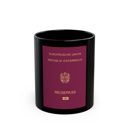 Austrian Passport - Black Coffee Mug