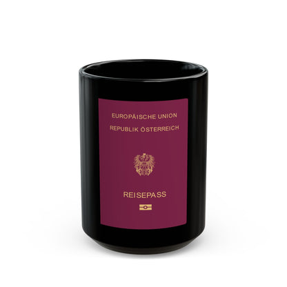 Austrian Passport - Black Coffee Mug