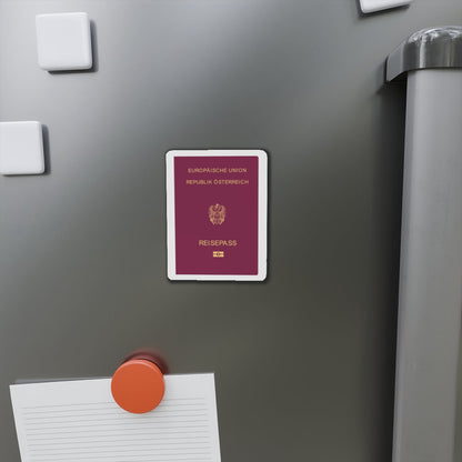 Austrian Passport - Die-Cut Magnet-The Sticker Space