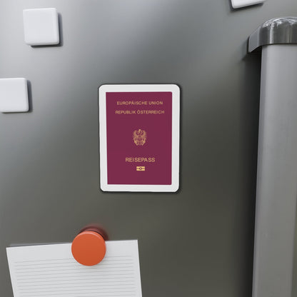 Austrian Passport - Die-Cut Magnet-The Sticker Space