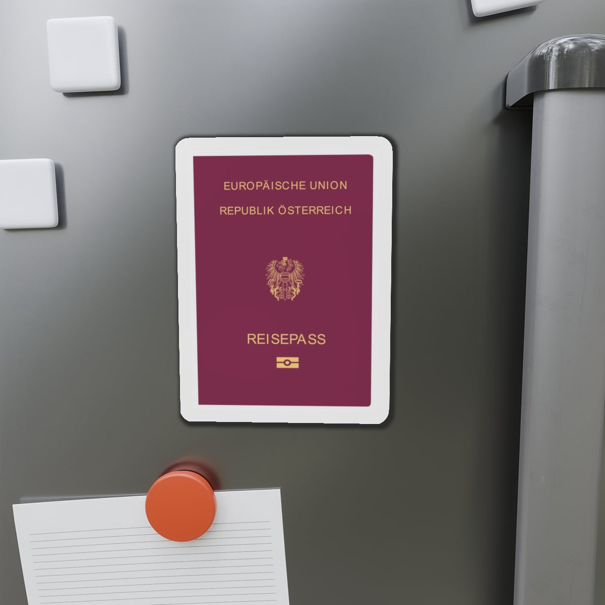 Austrian Passport - Die-Cut Magnet-The Sticker Space