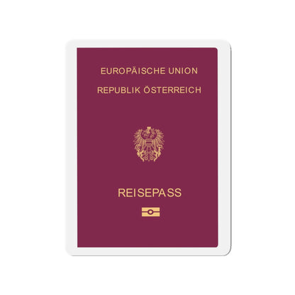 Austrian Passport - Die-Cut Magnet-3" x 3"-The Sticker Space